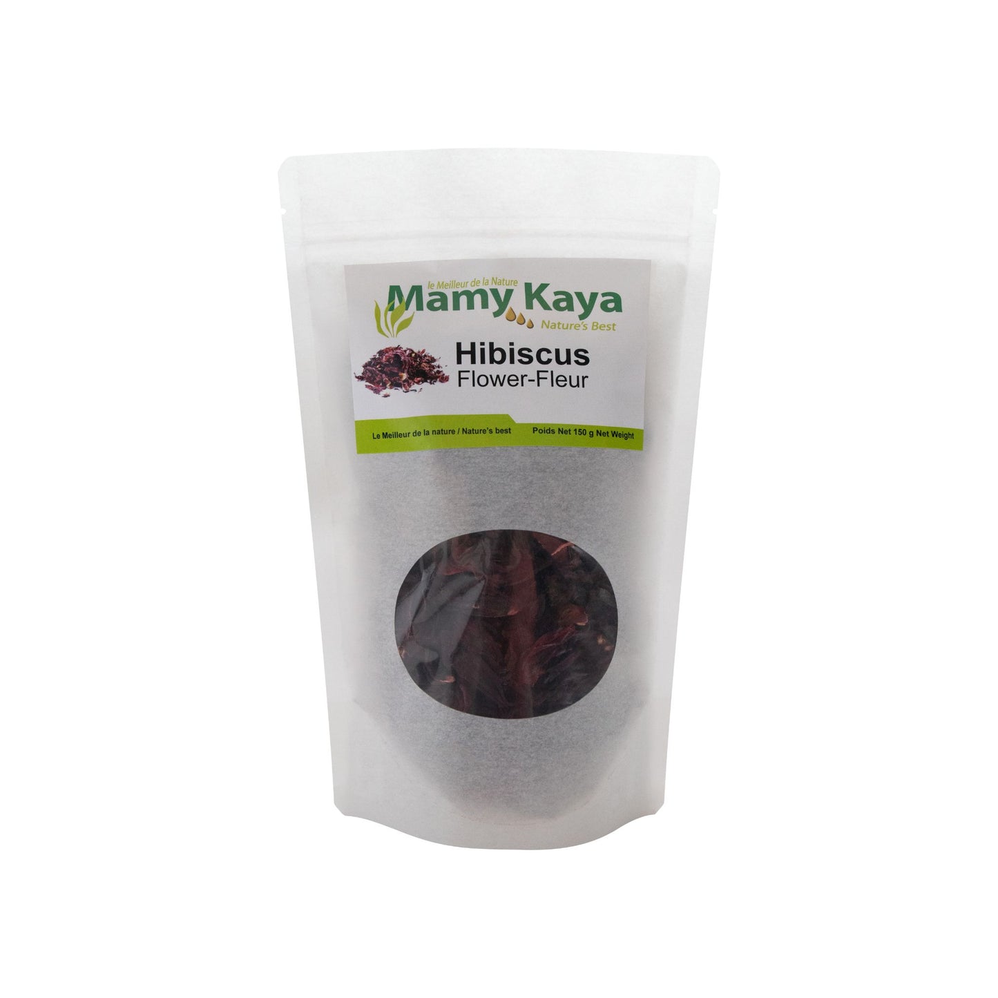 Feuille d'Hibiscus Rouge